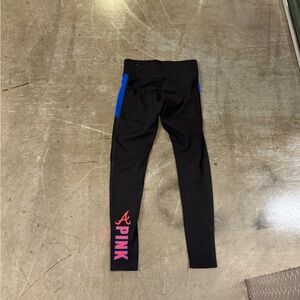 PINK Victoria's Secret Braves Black Leggings